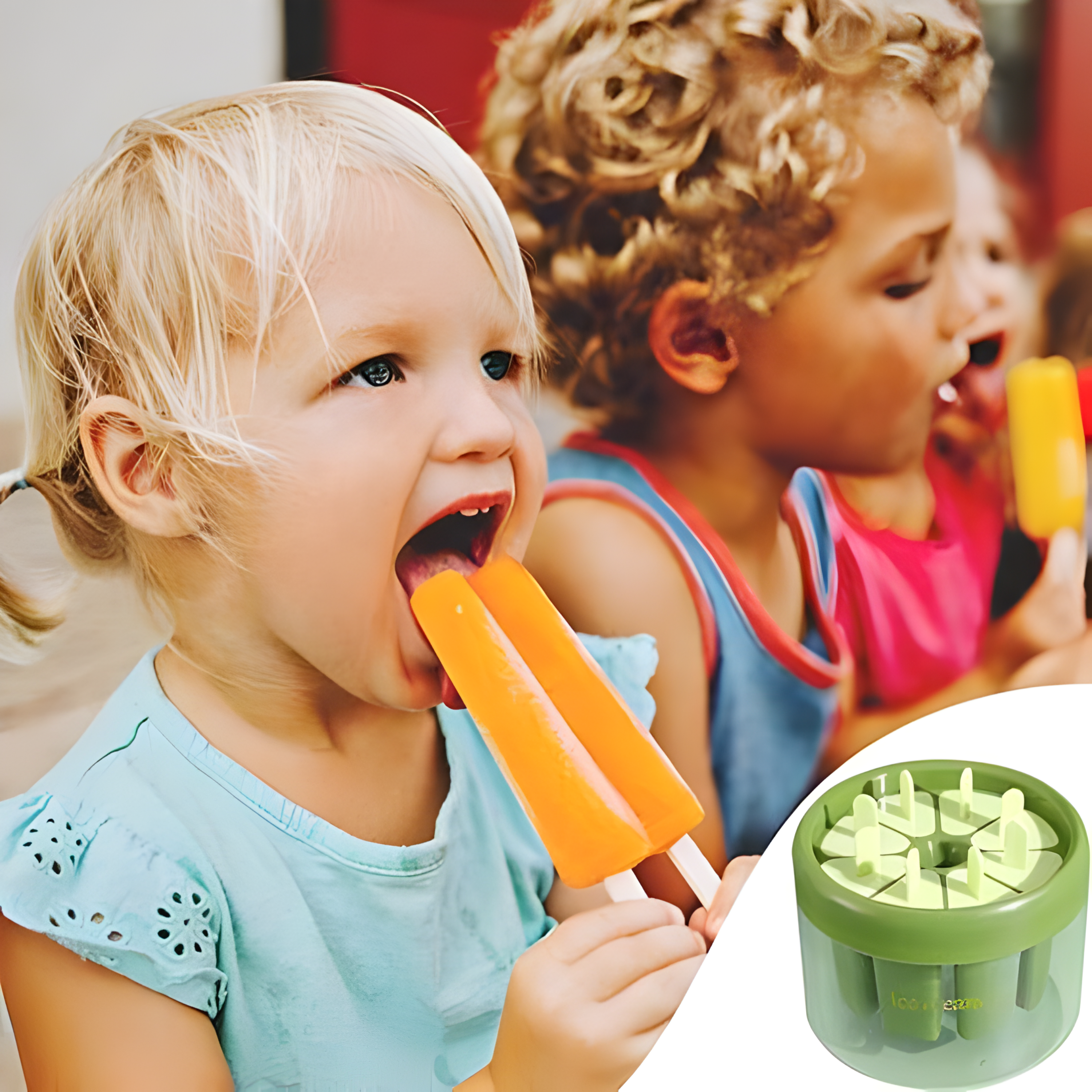 Instant Ice Cream Maker Pan – DIY Rolled Ice Cream Plate with 2 Spatulas